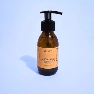 Jabón facial en gel de manzanilla miel y naranja