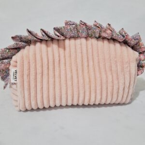 Ruffle Floral Makeup Bag